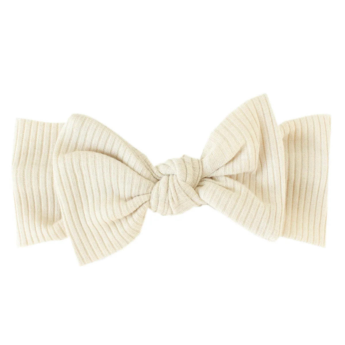 Moonstone Rib Knit Headband Bow