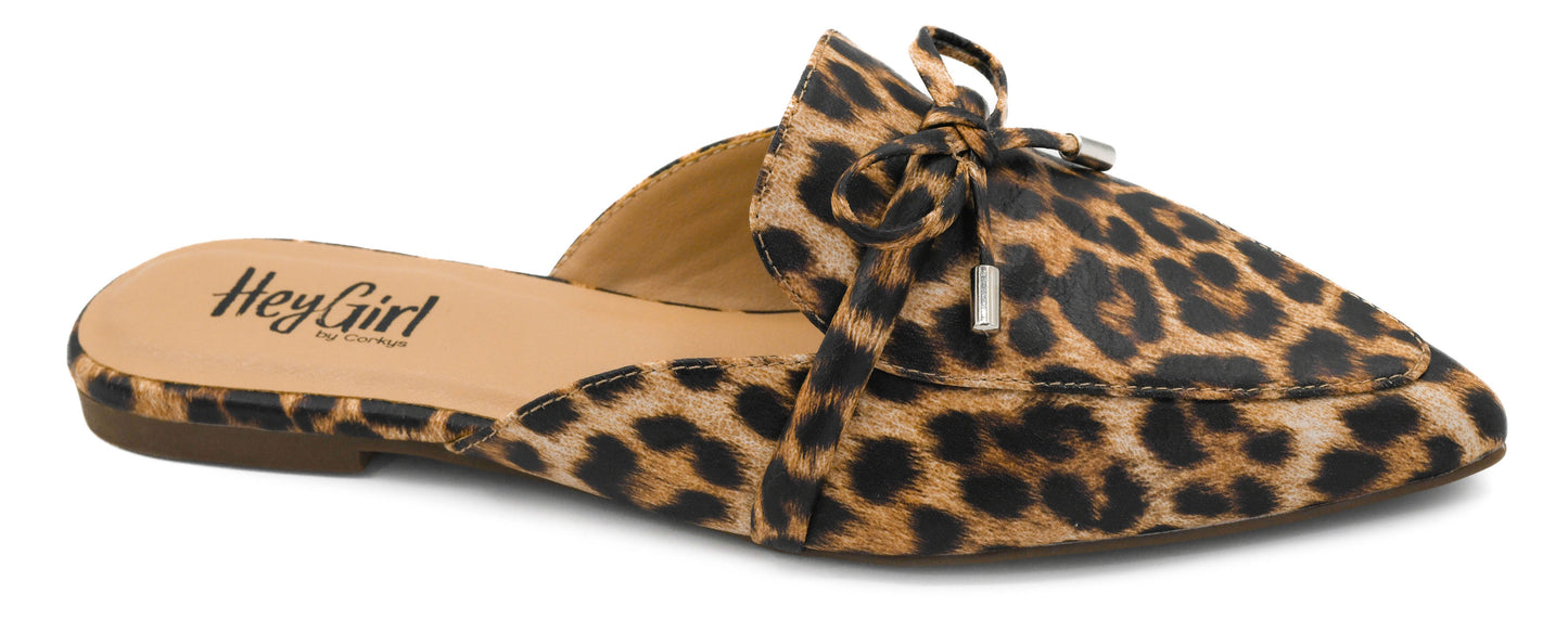 Tip Included Leopard Mule