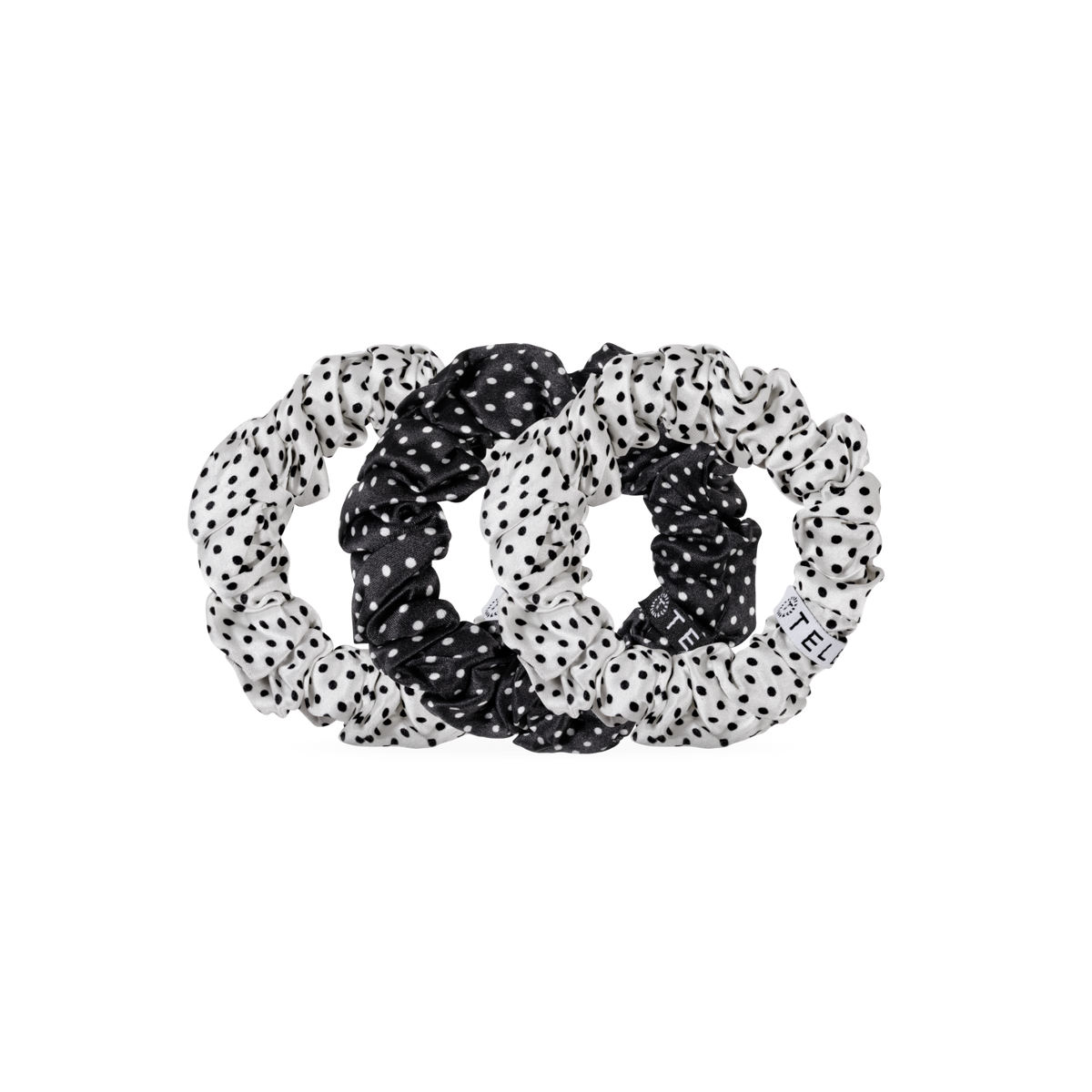 Polka Dot Party Large Silk Scrunchie