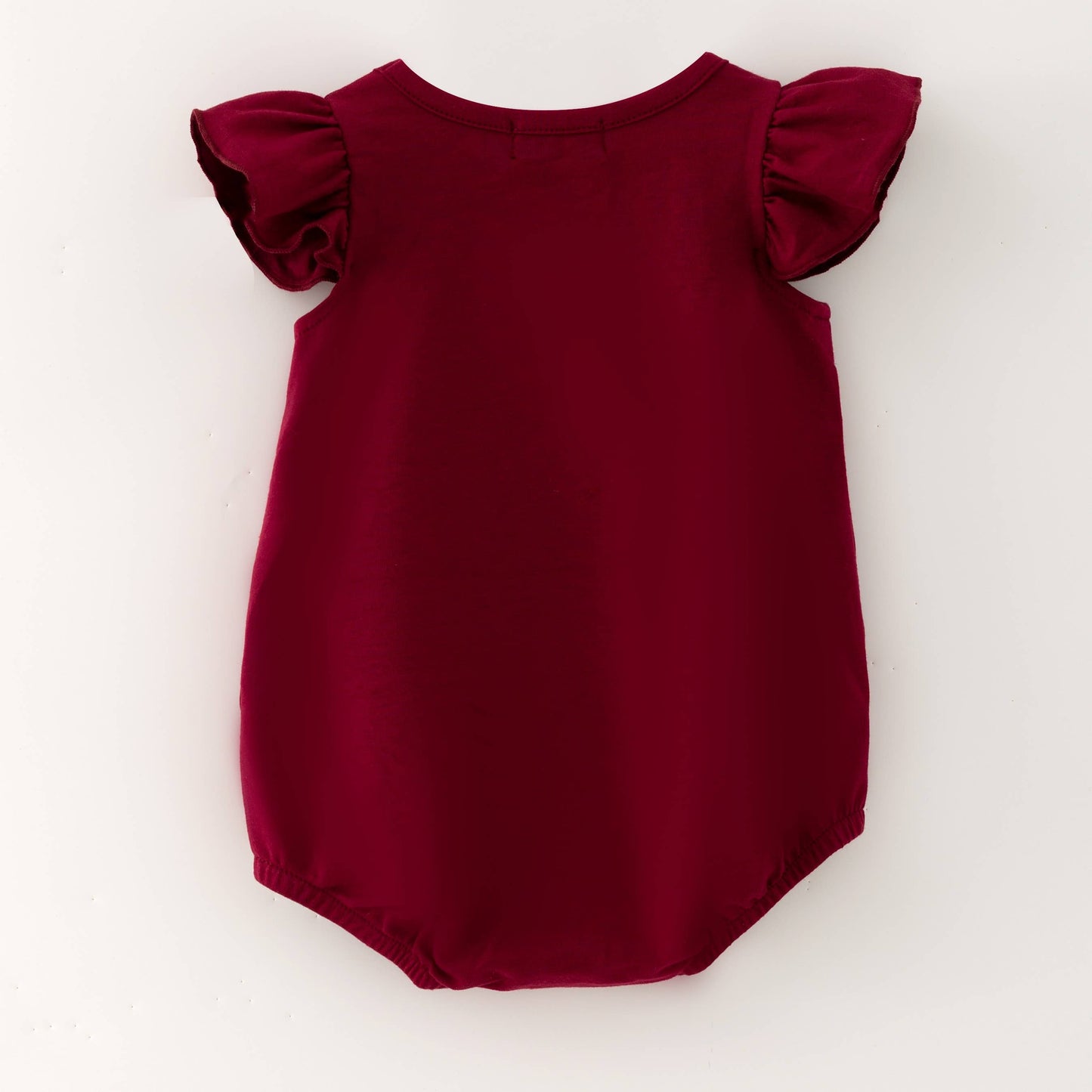 Maroon Football Sequin Baby Romper