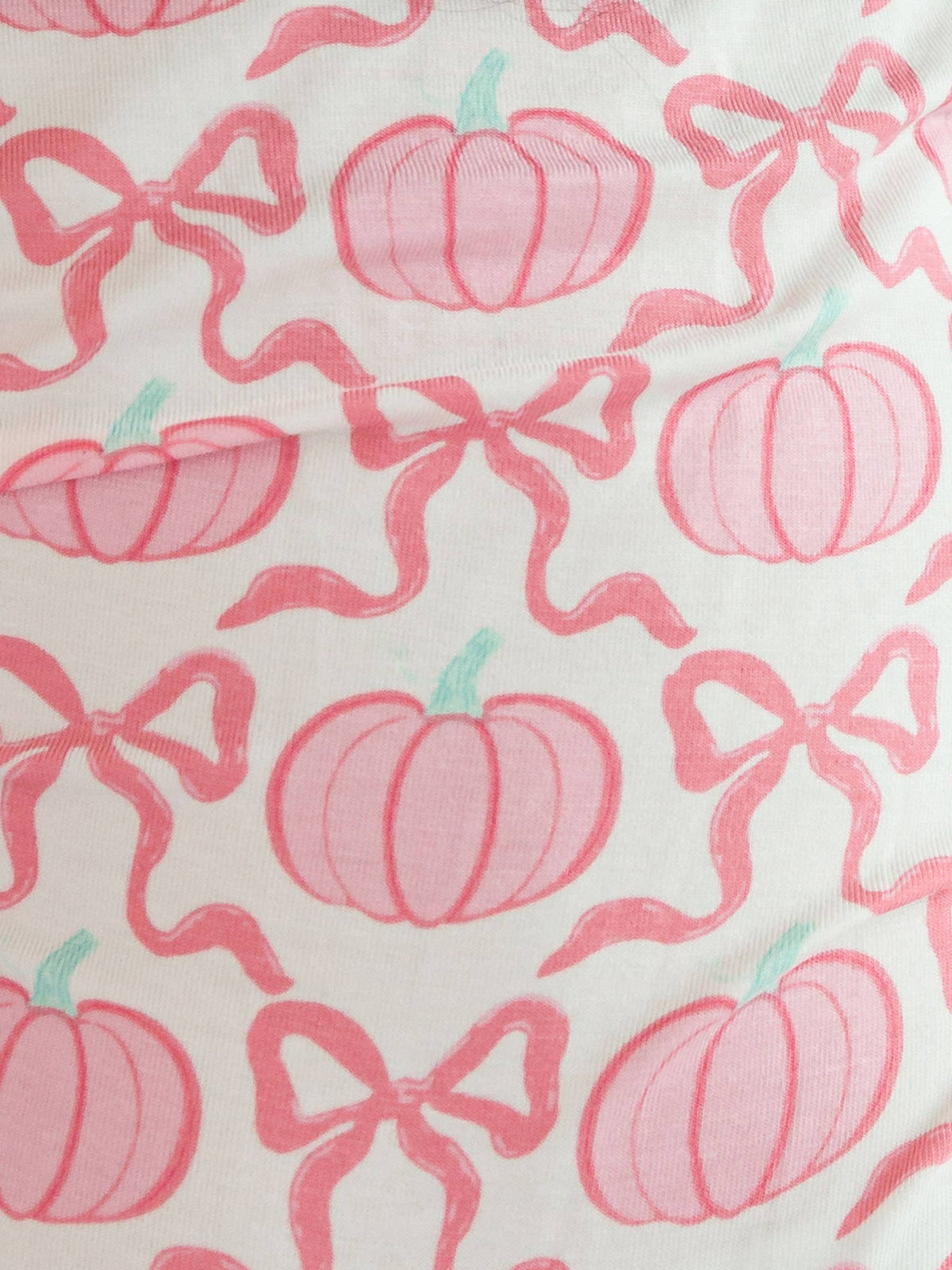 SoftSnooze™ Toddler Girls Bamboo Viscose Pink Fairytale Pumpkins Ruffle Long Sleeve Pajama Set with Signature Rear Ruffles