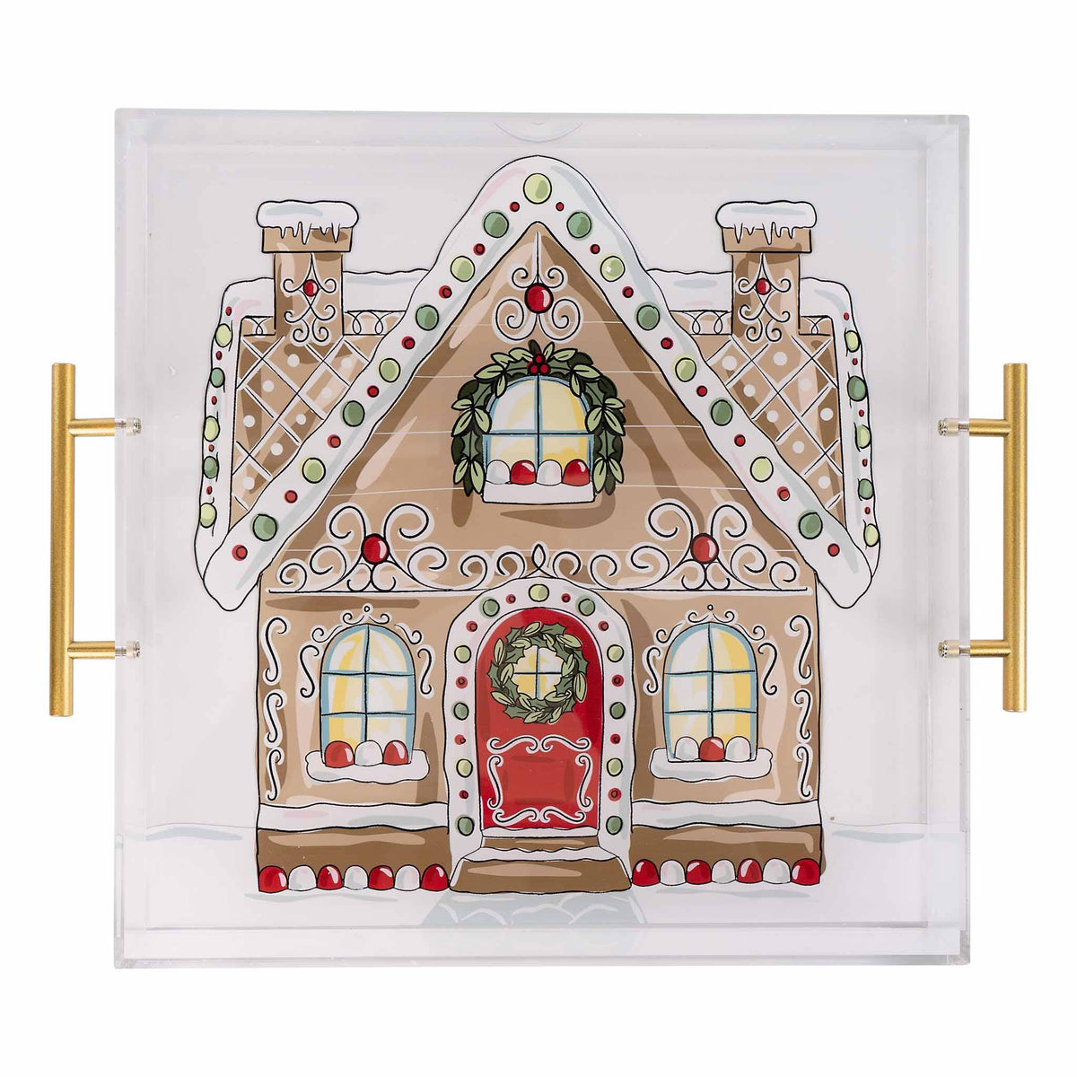 Gingerbread House Acrylic Tray