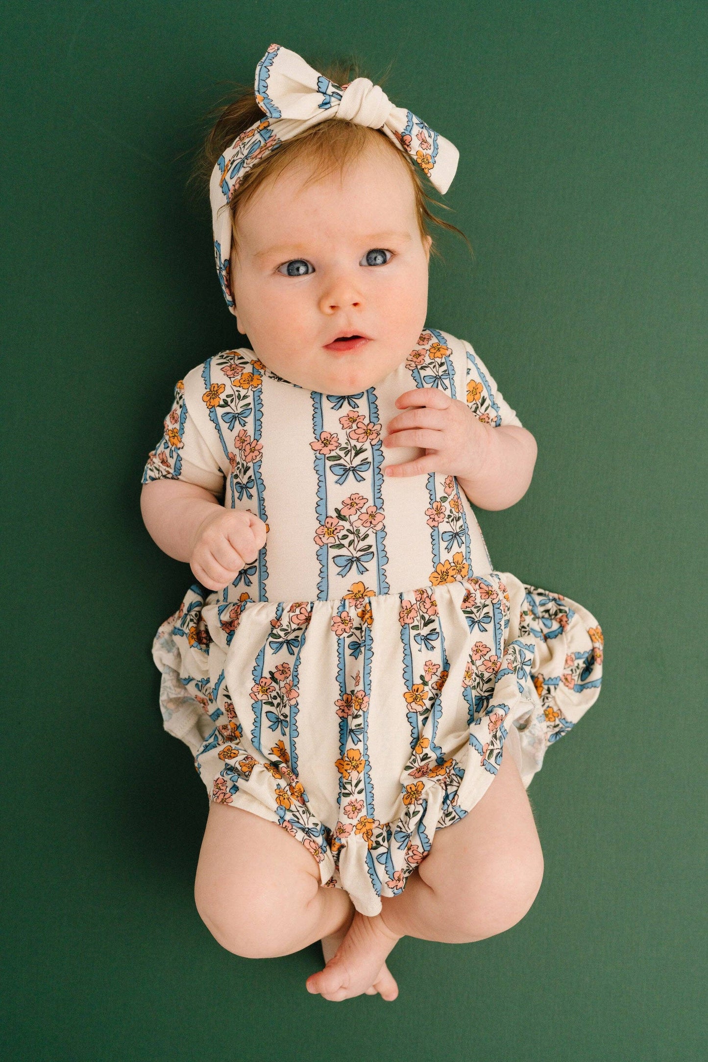Cottage Bouquet Short Sleeve Bamboo Dress With Snaps