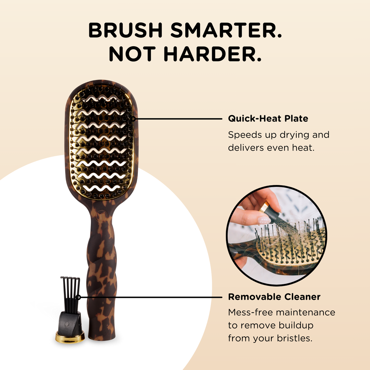 Vented Brush | Full Size | Tortoise