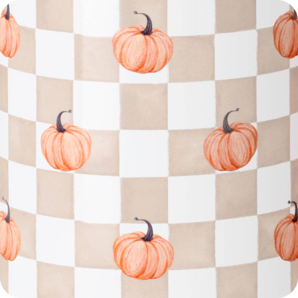 Pumpkin Check Travel Mug (22oz)