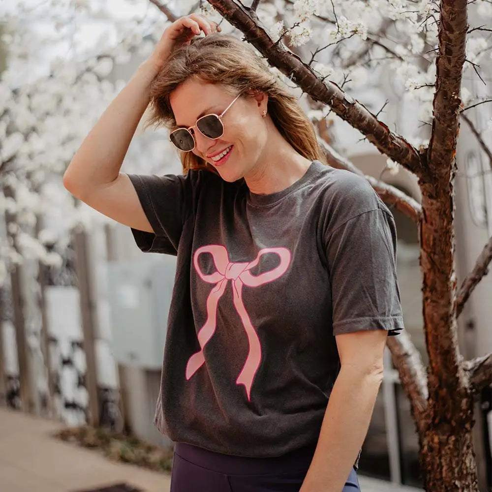 Pink Bow Tee