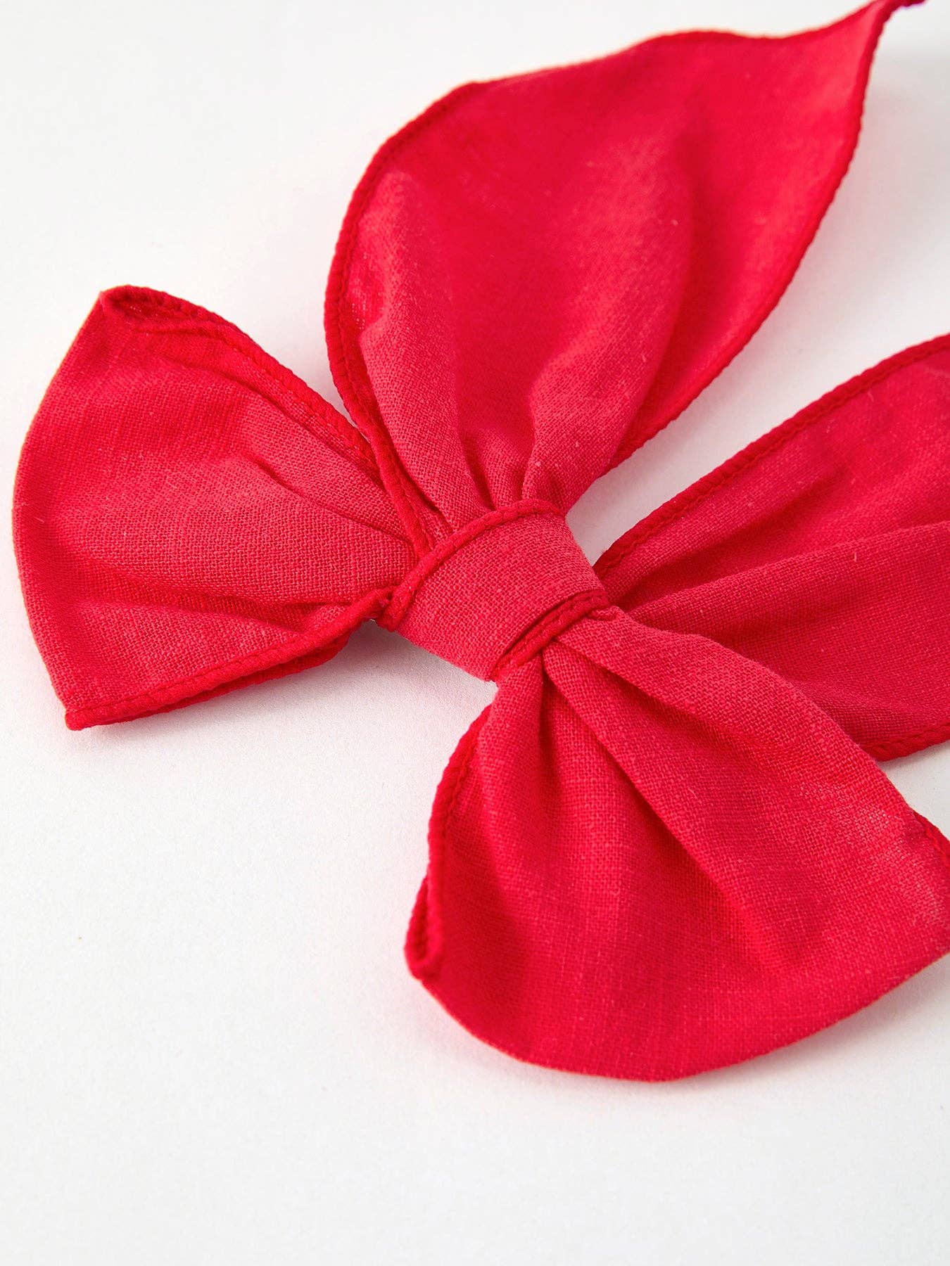 Christmas Red Bow Hairpin