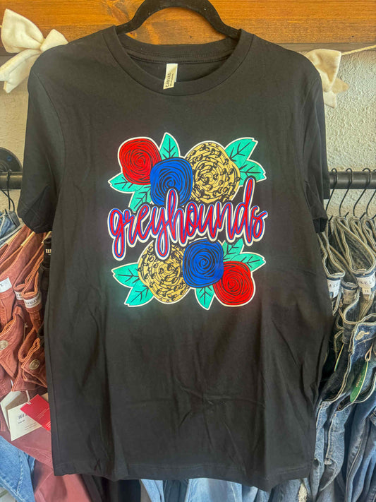 Greyhounds Floral Tee