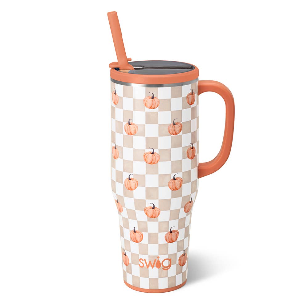 Pumpkin Check Mega Mug (40oz)