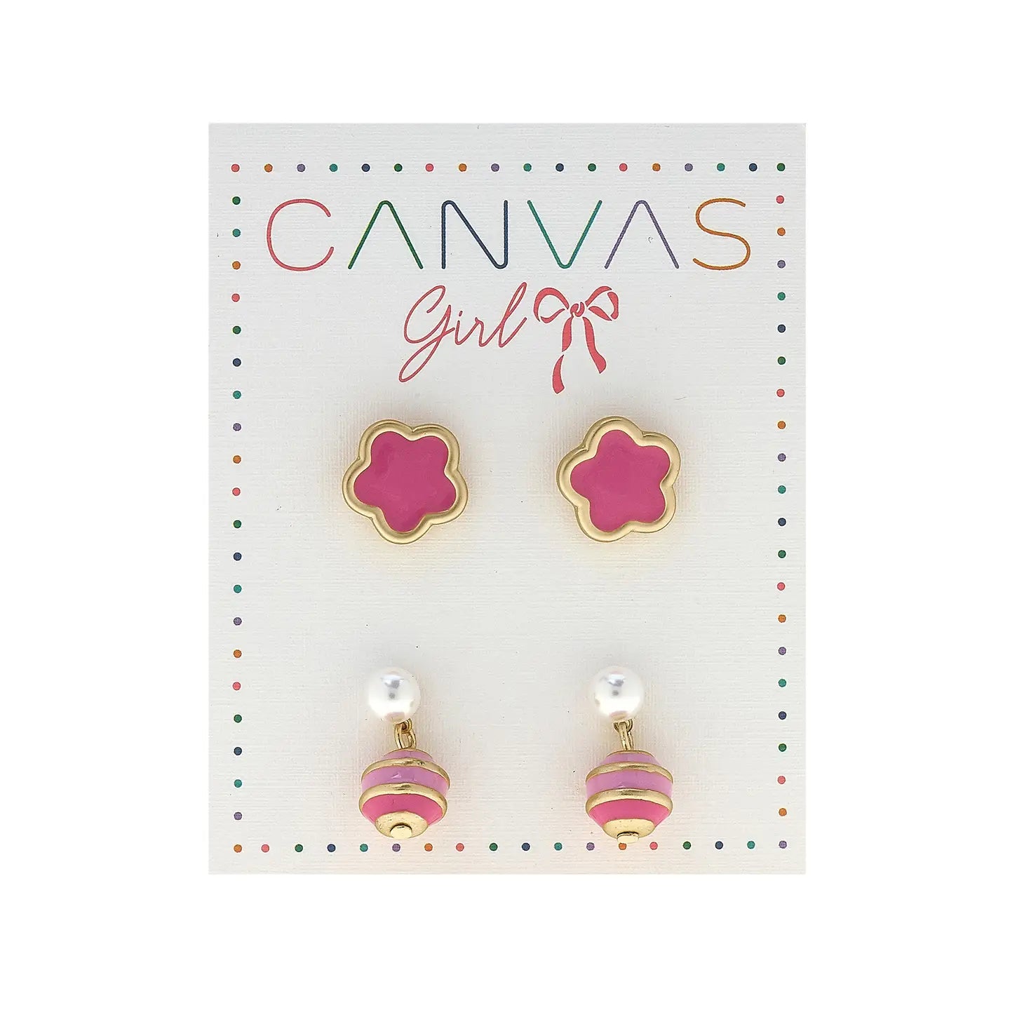 Molly Flowers & Macarons Children's Stud Earrings