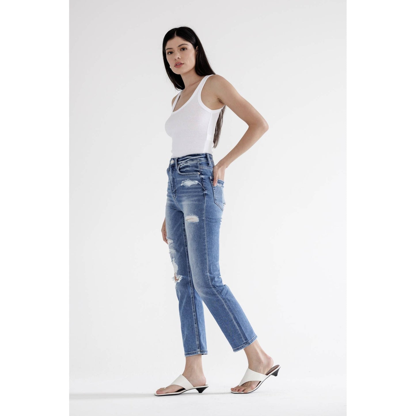 Carley HIGH RISE STRAIGHT CROP
