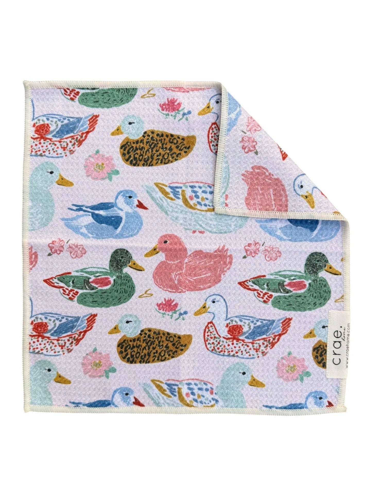 Pondside Feeding: Double-Sided Washcloth