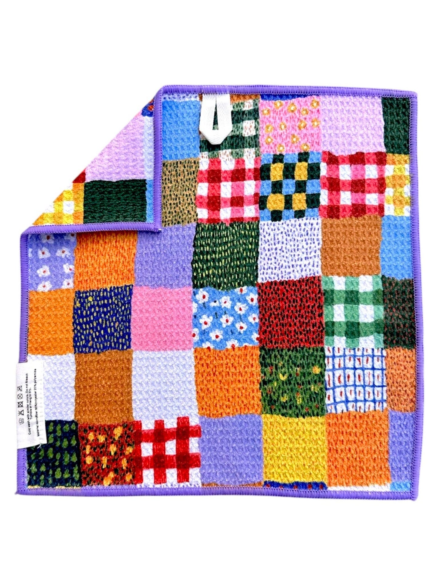Patchwork Quilt: Double-Sided Washcloth