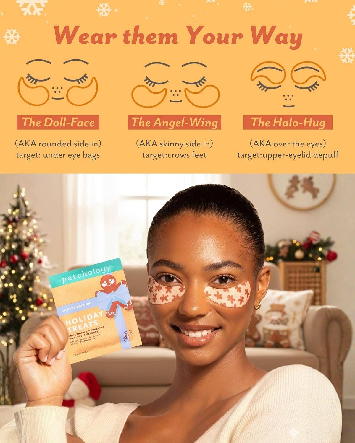 UNDEREYE Gingerbread Holiday Treats Under Eye Patches