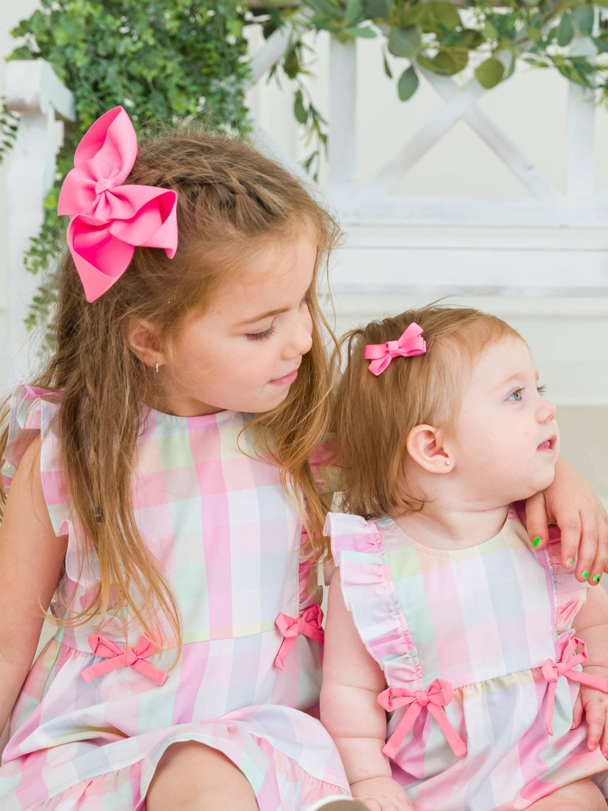 Girls Bubblegum Pink Big Bow Hair Clip