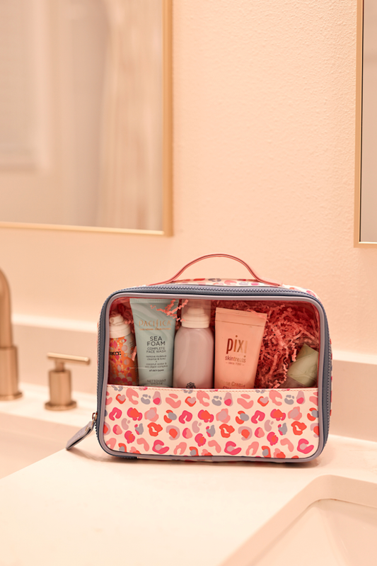 Oversized Cosmetic Bag - Party Animal Cheetah