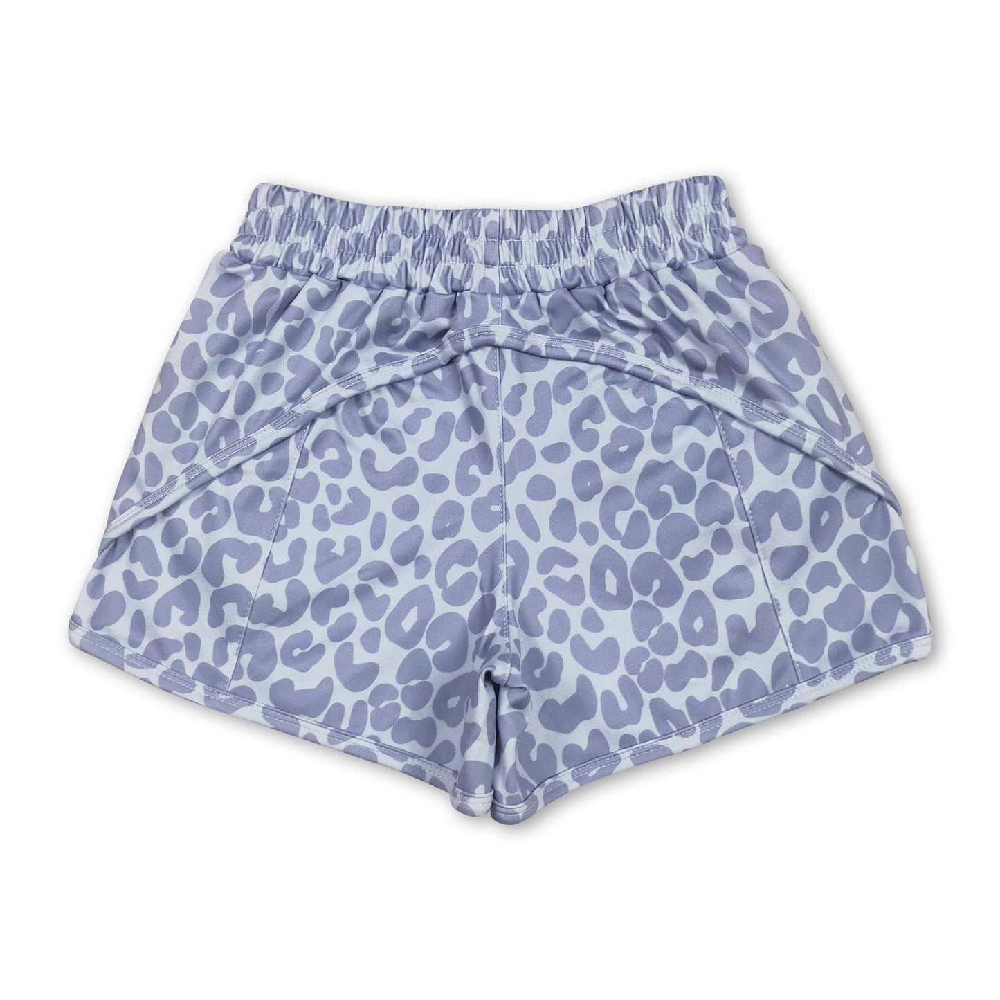 Grey Leopard Kids Shorts