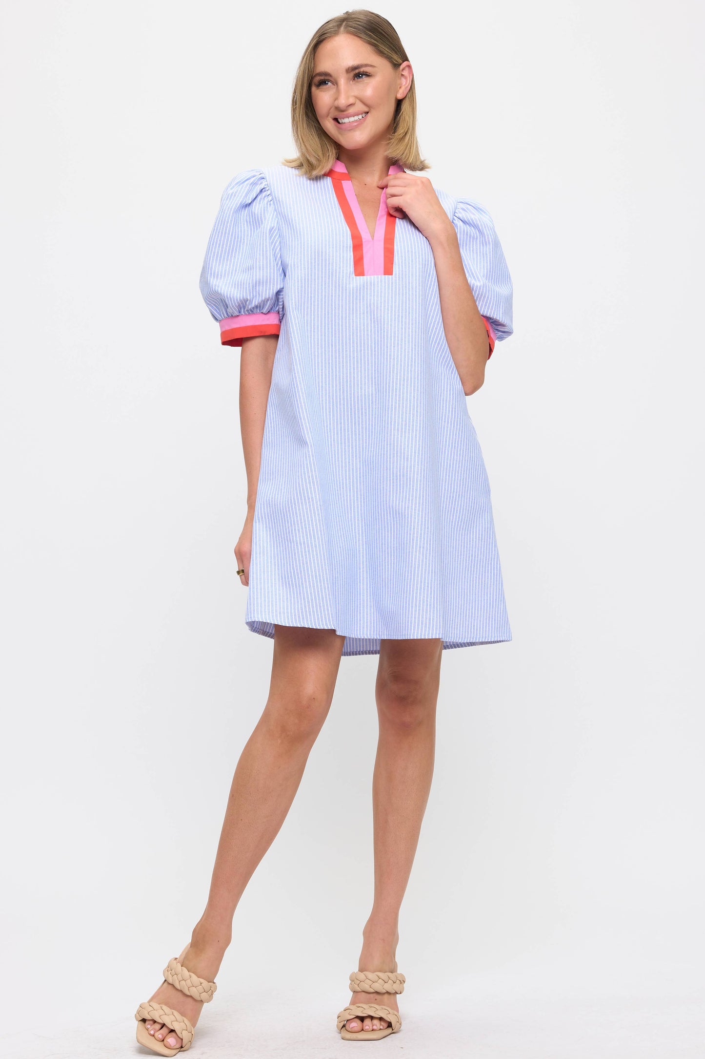 Striped Linen Dress