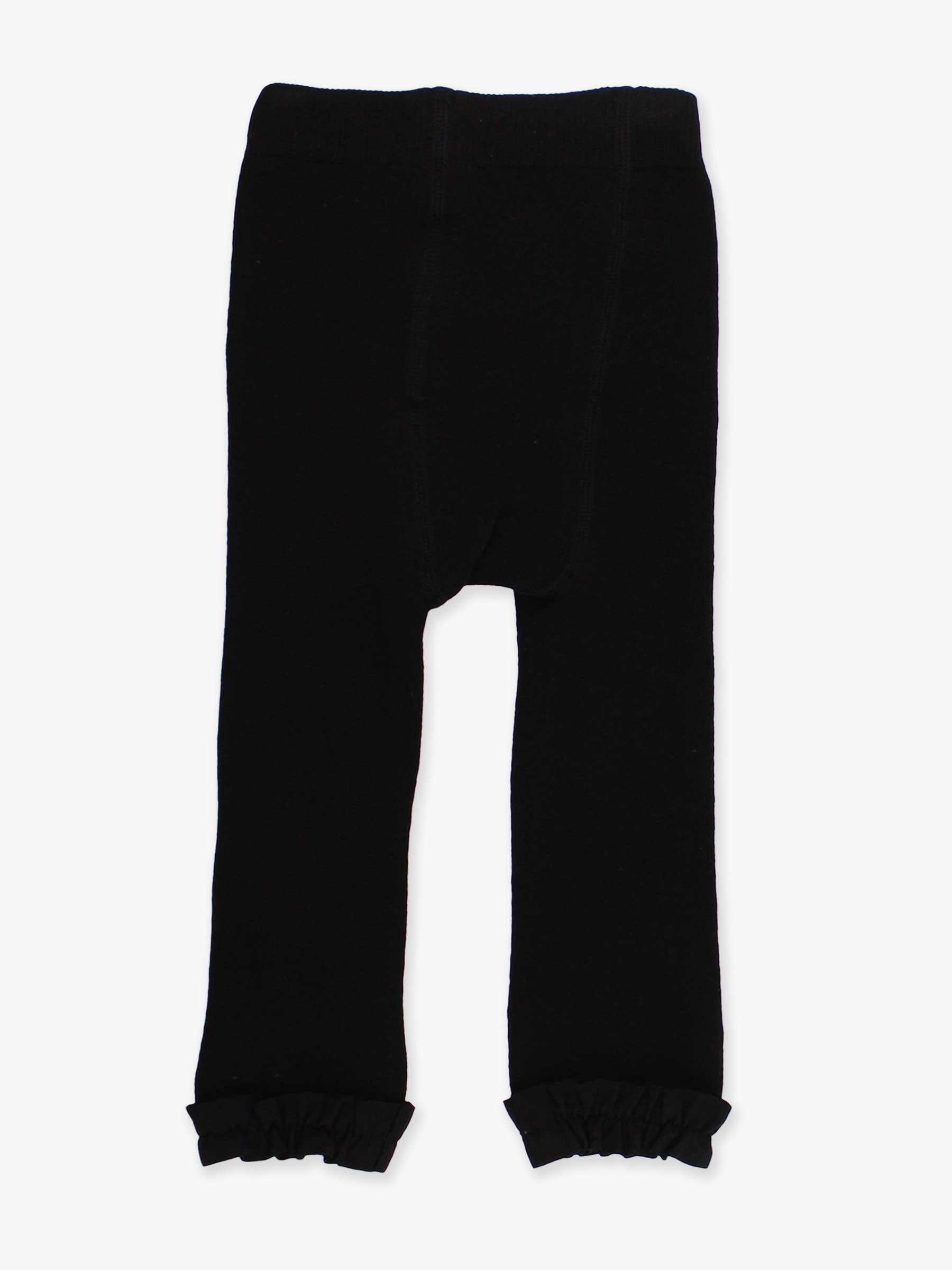 Girls Black Footless Ruffle Tights – The Wild Bloom