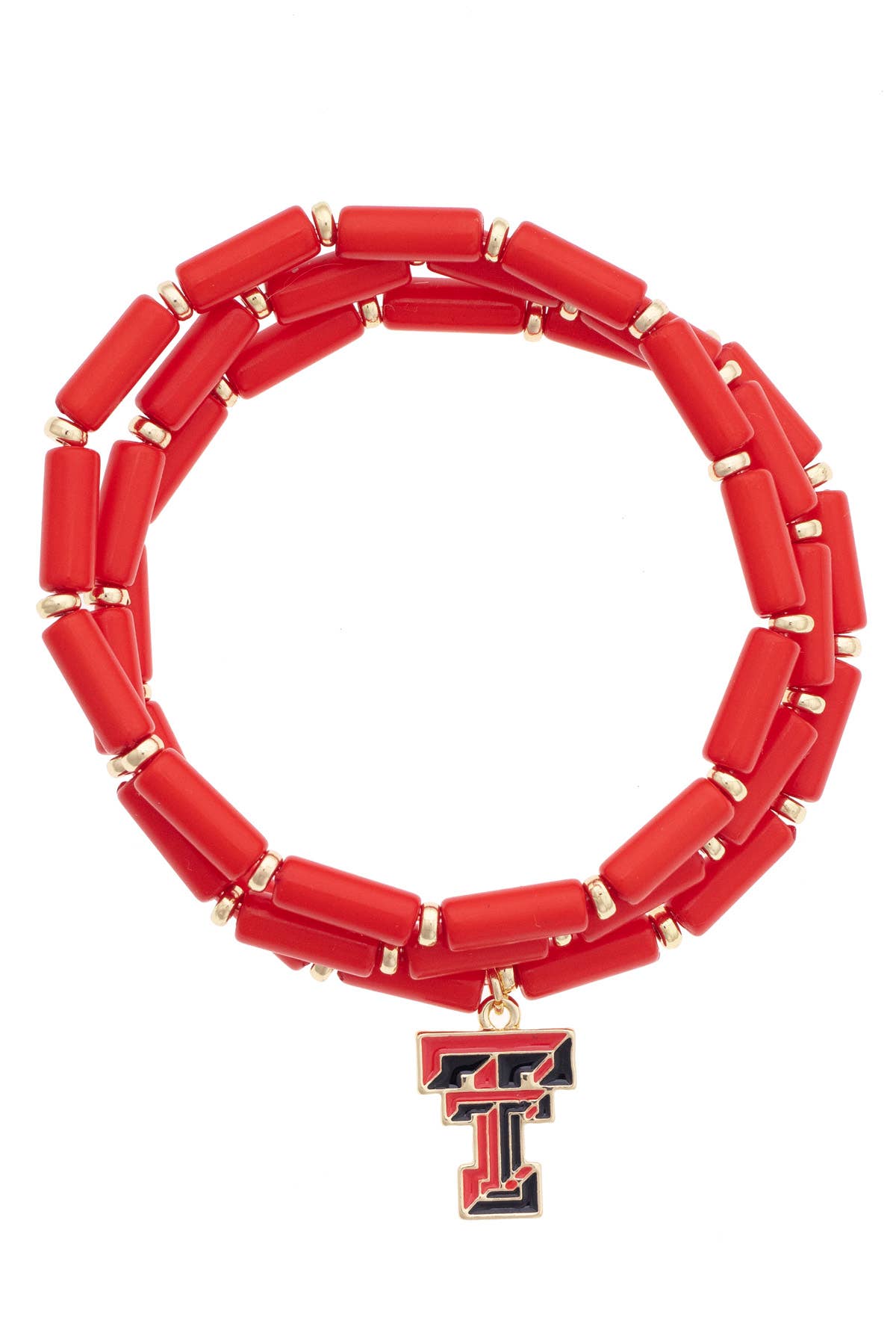 Texas Tech Red Raiders  Logo Beaded BraceletSet of 3