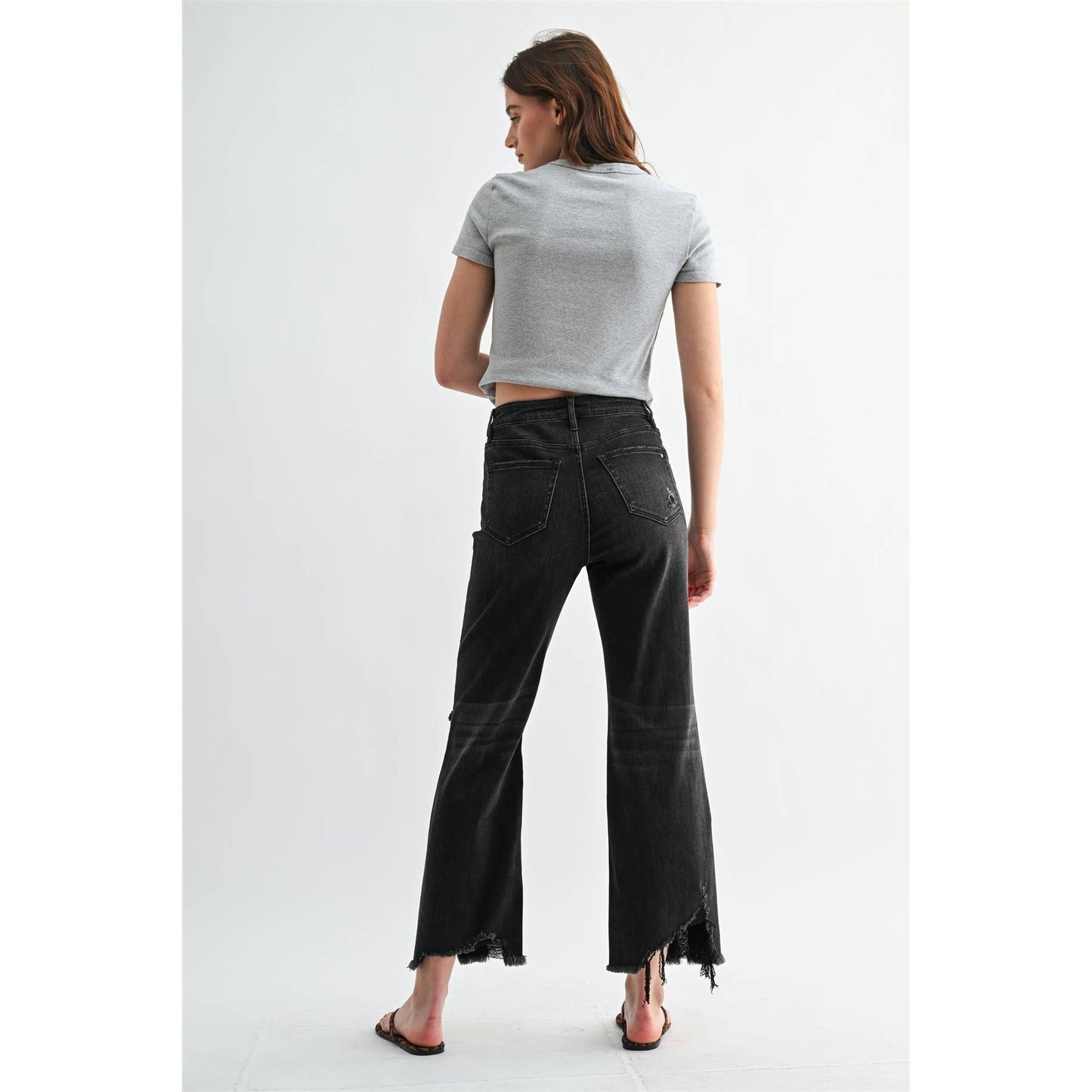 SUPER HIGH DISTRESSED JEANS