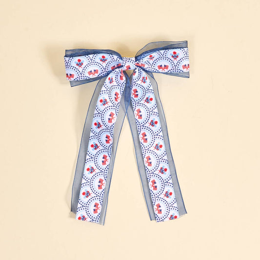 Lovely Layered Hair Bow–All-American Darling