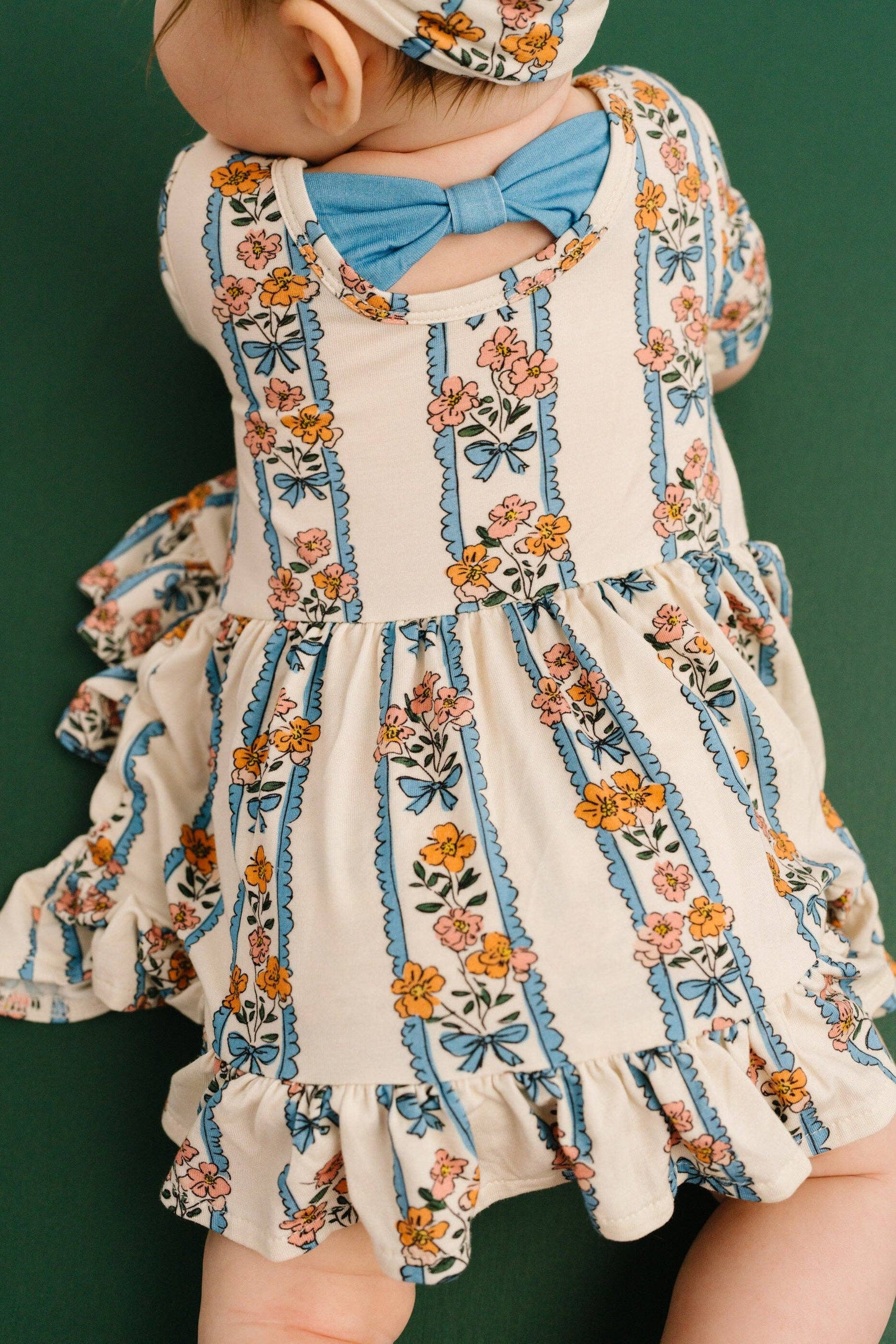 Cottage Bouquet Short Sleeve Bamboo Dress With Snaps