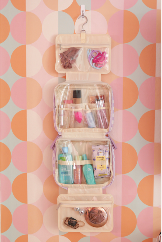 Hanging Organizer - Lavender/Lime Checkered