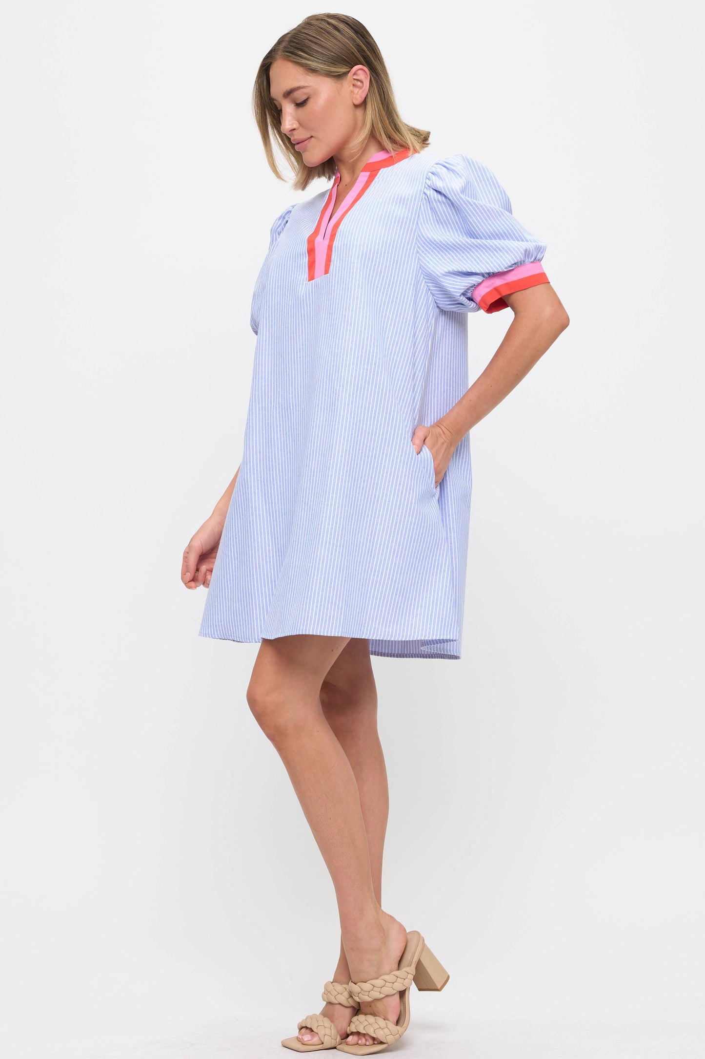 Striped Linen Dress