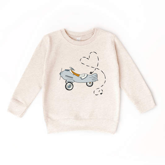 Love is in the Air Airplane Valentine Day Kids sweatshirt