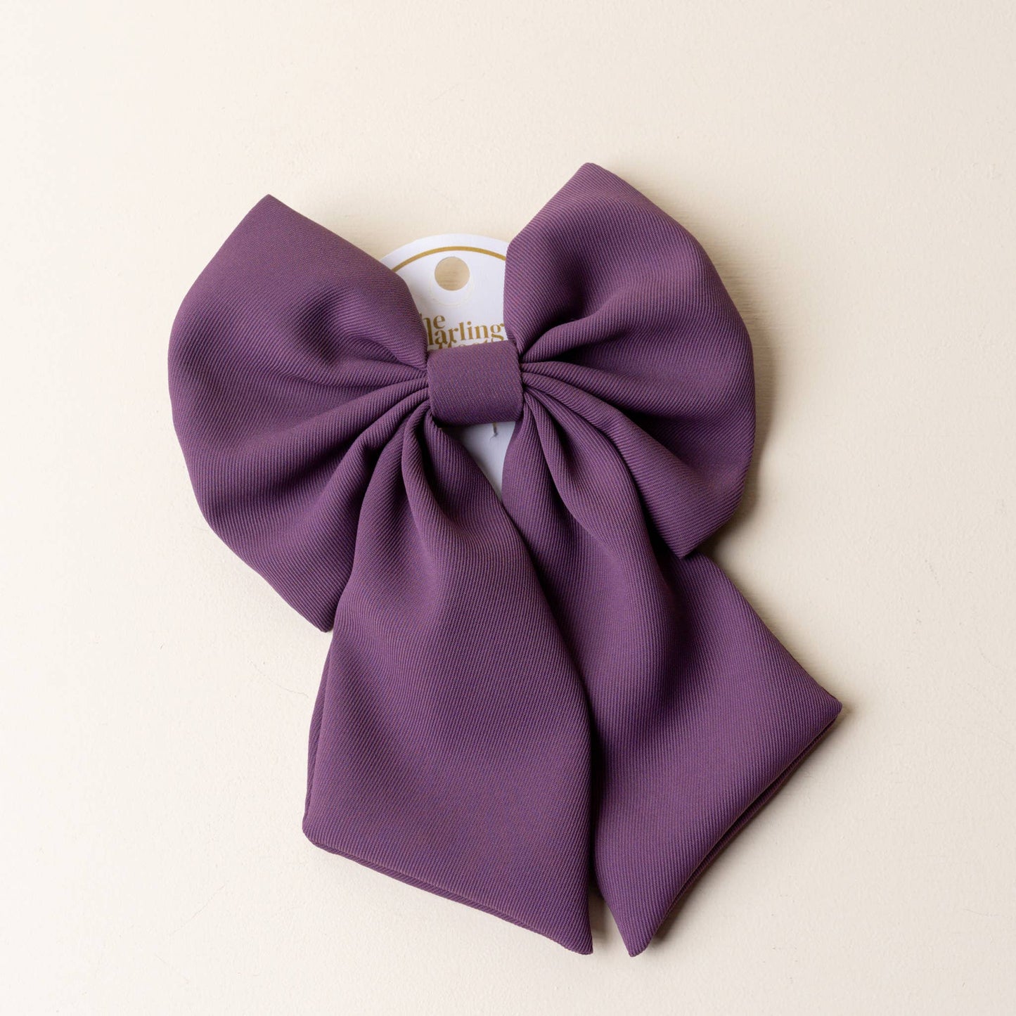 Classic Hair Bow- Purple