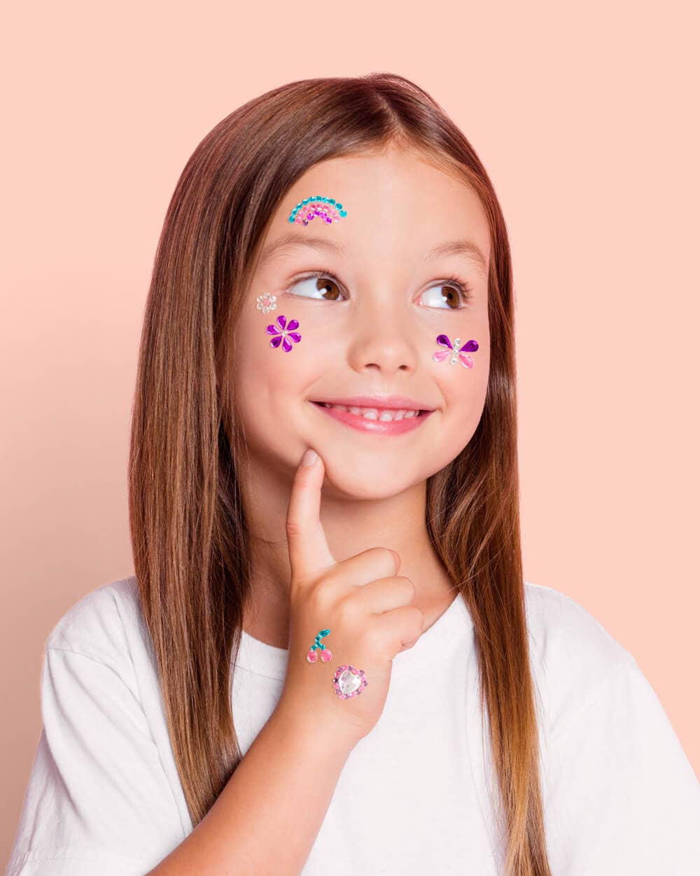 Dreamy Face Gem Set - 38 adhesive face gems, girly gift, kids activity