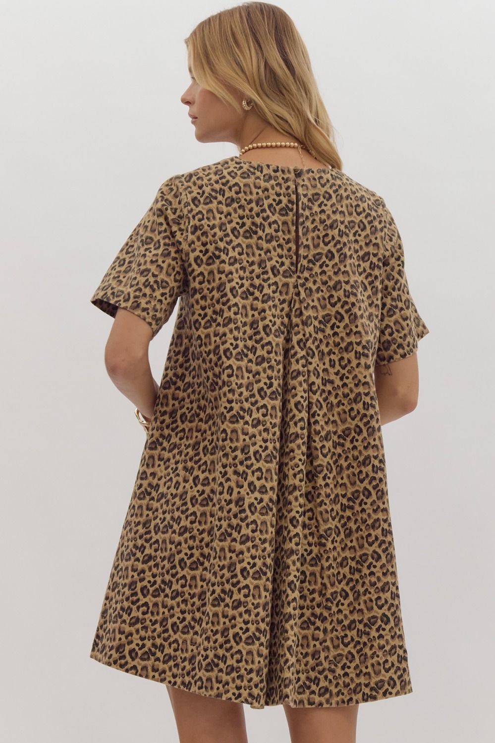 Camel Leopard Dress