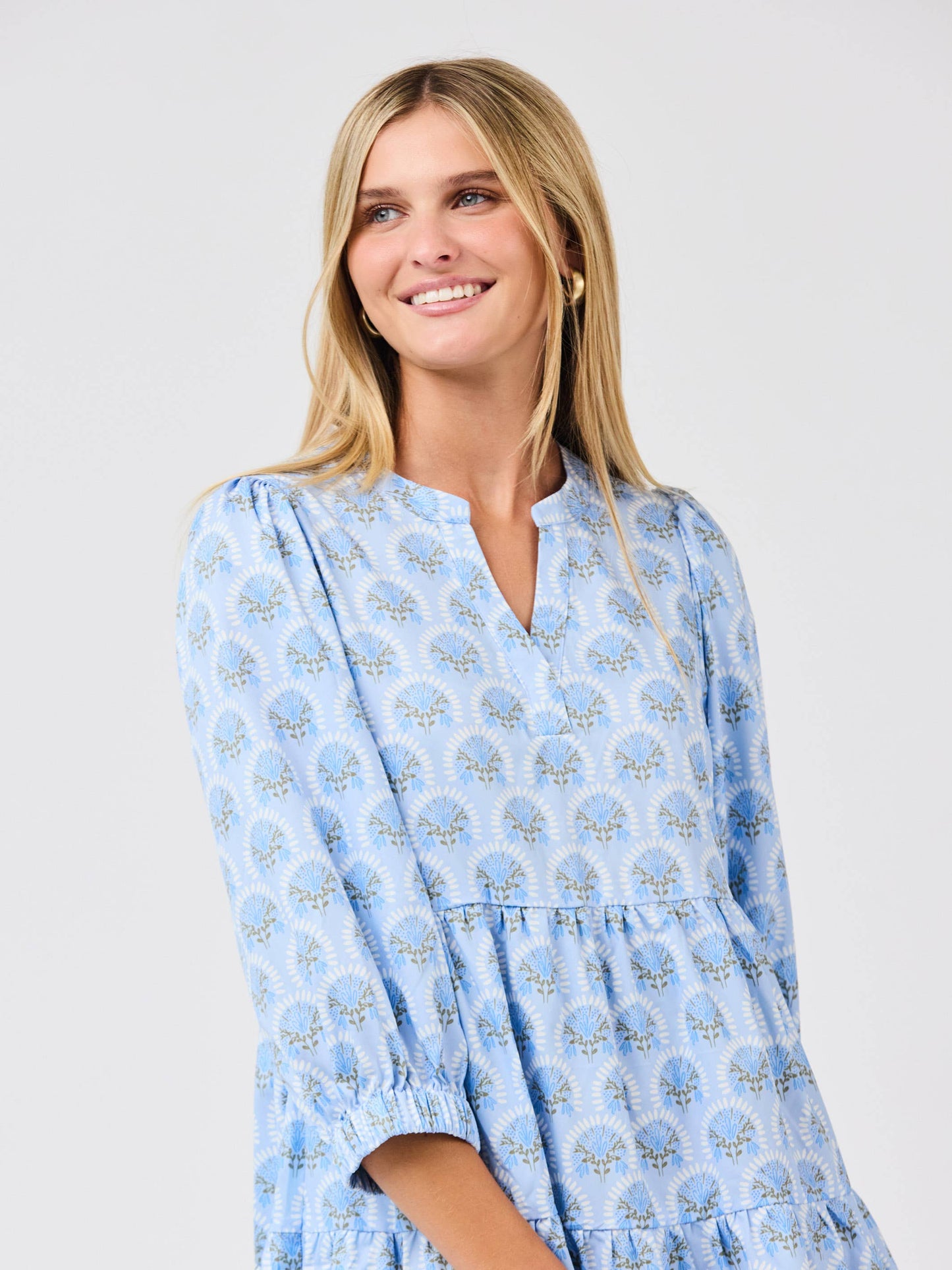 Cooper Dress | Botanica Blooms Blue